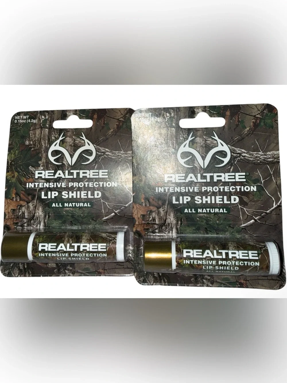 Realtree Intensive Protection Lip Shield All Natural x2